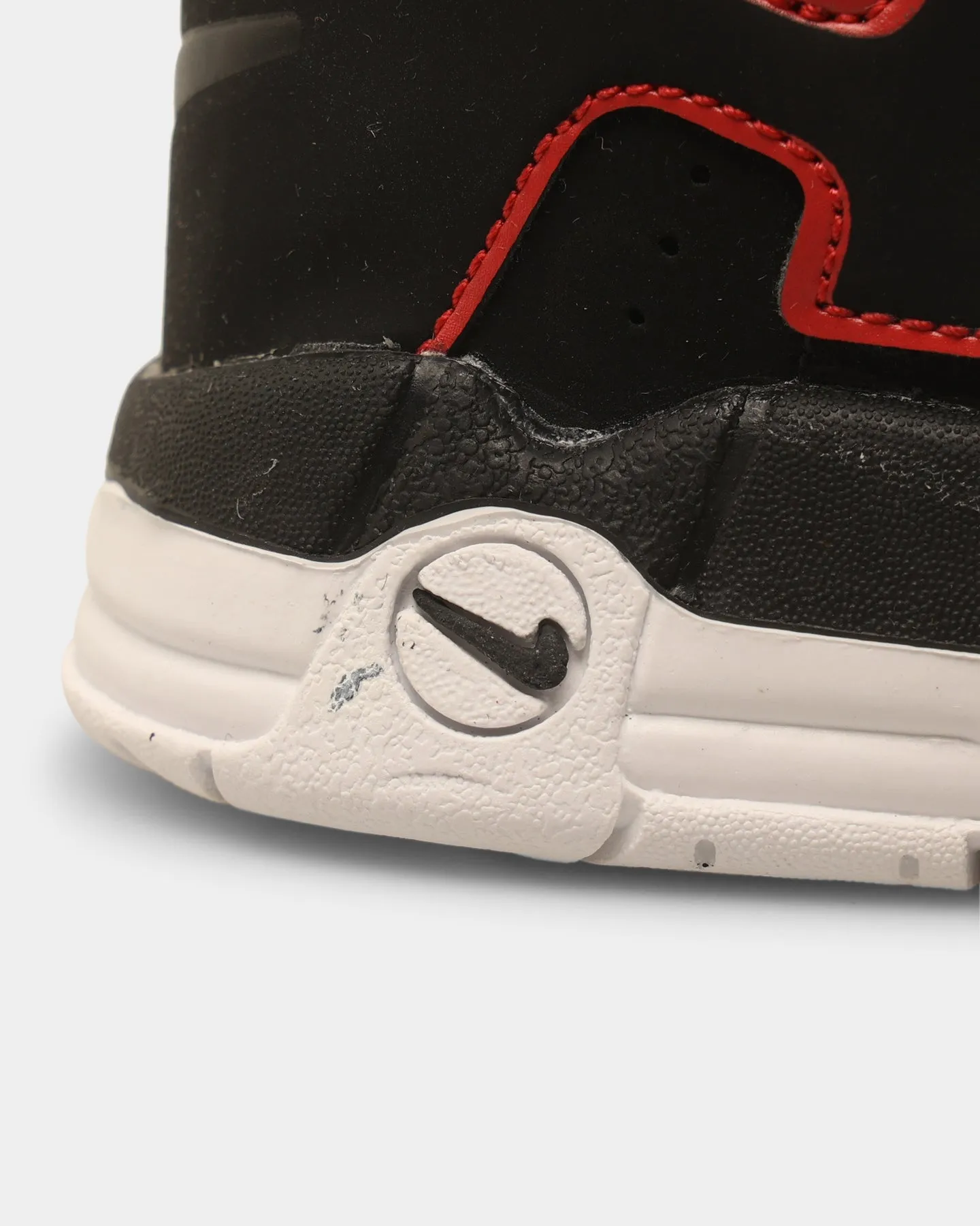 Nike Infants' Air More Uptempo Black/White-University Red Asics Trail Shoes