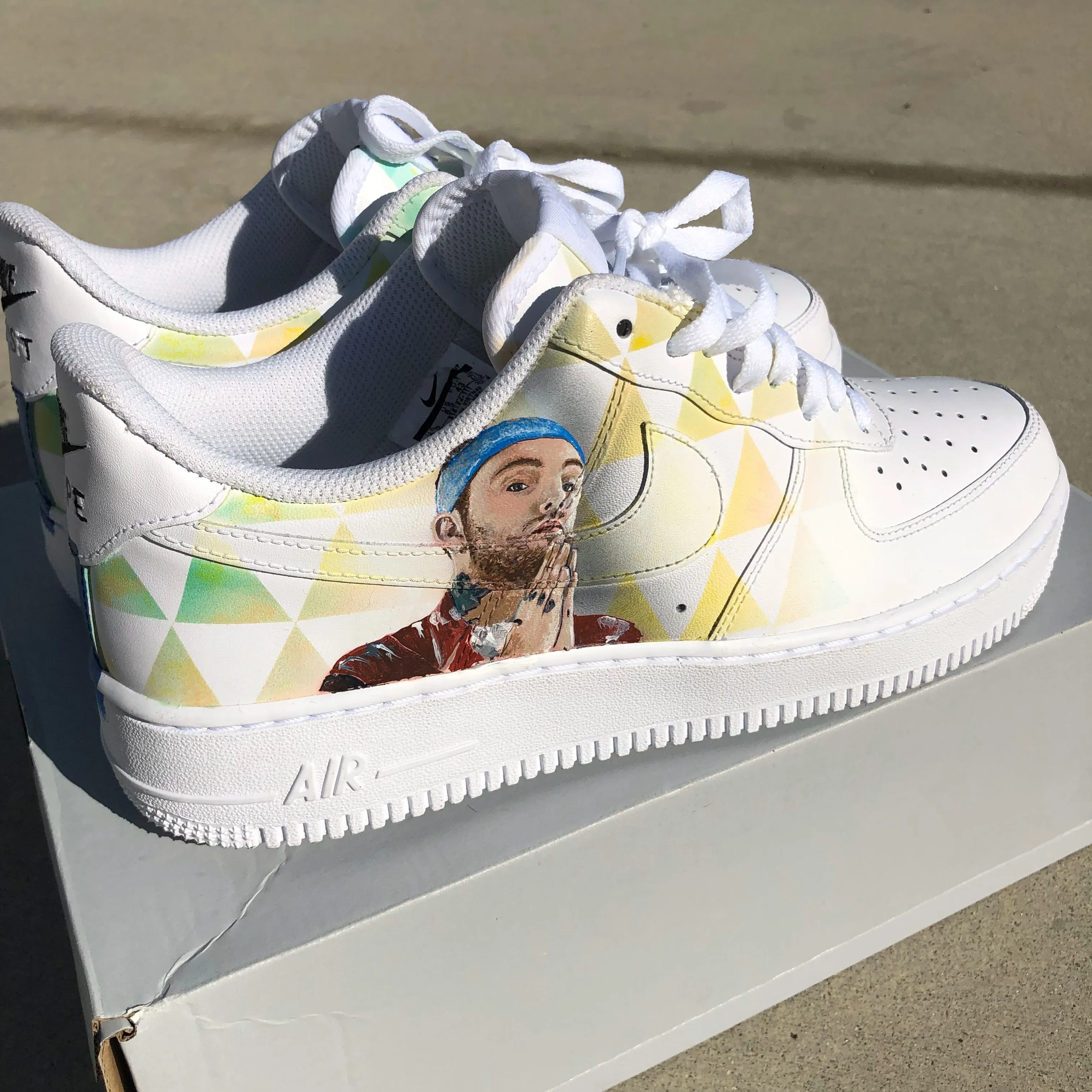 Mac Miller - Memorial of Malcom McCormick Nike Air Force 1s Asics Netburner Ballistic Flytefoam Volleyball Shoes