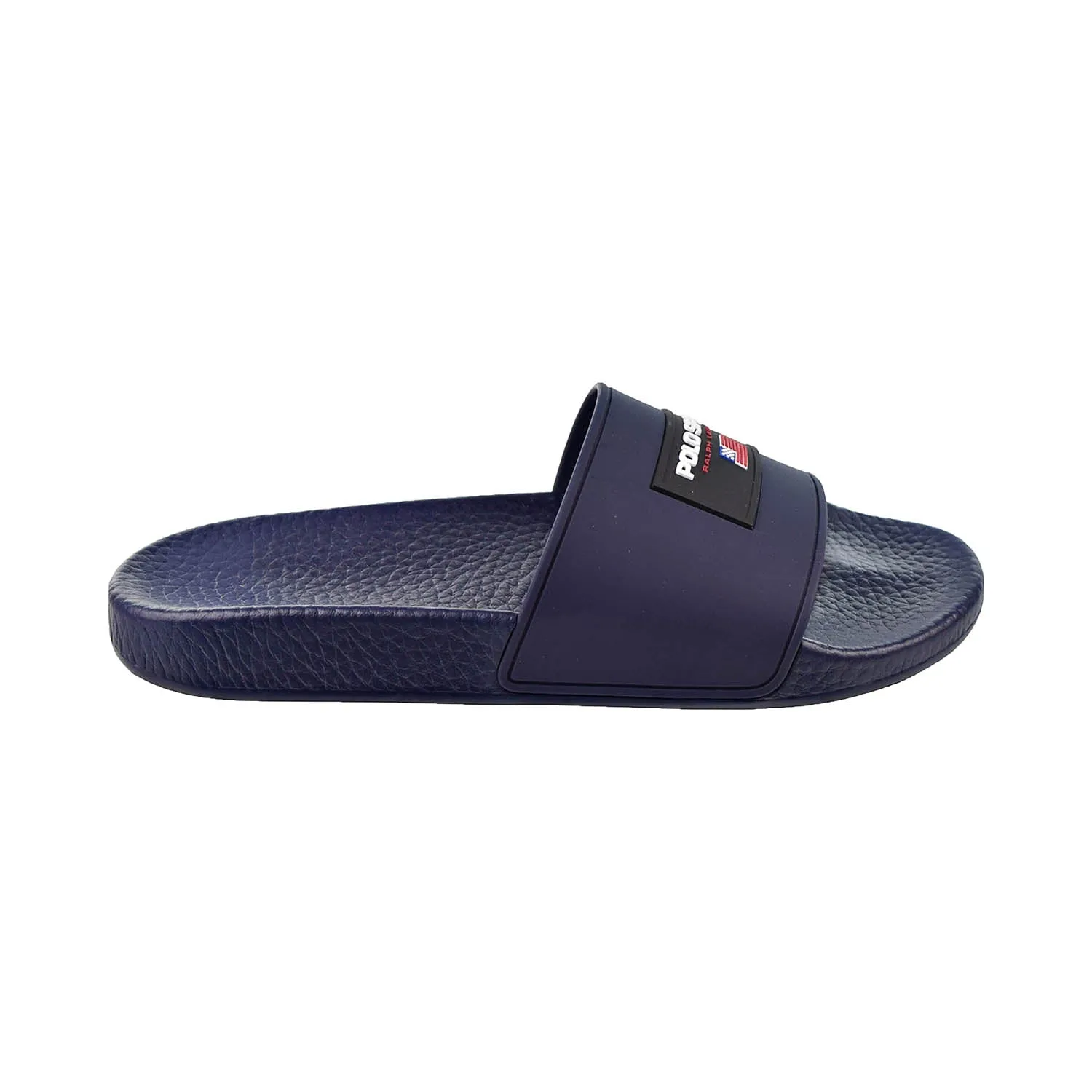 Polo Ralph Lauren Sport Men's Slides Navy Picture Of Slippers