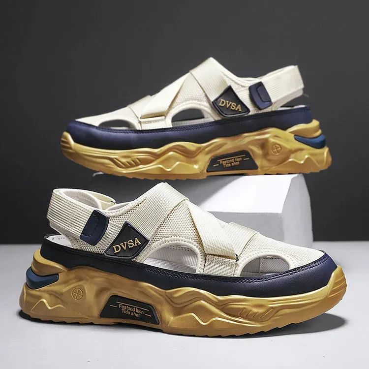 Toddler Sandals With Straps Men's Summer Mesh Breathable Sport Sandals