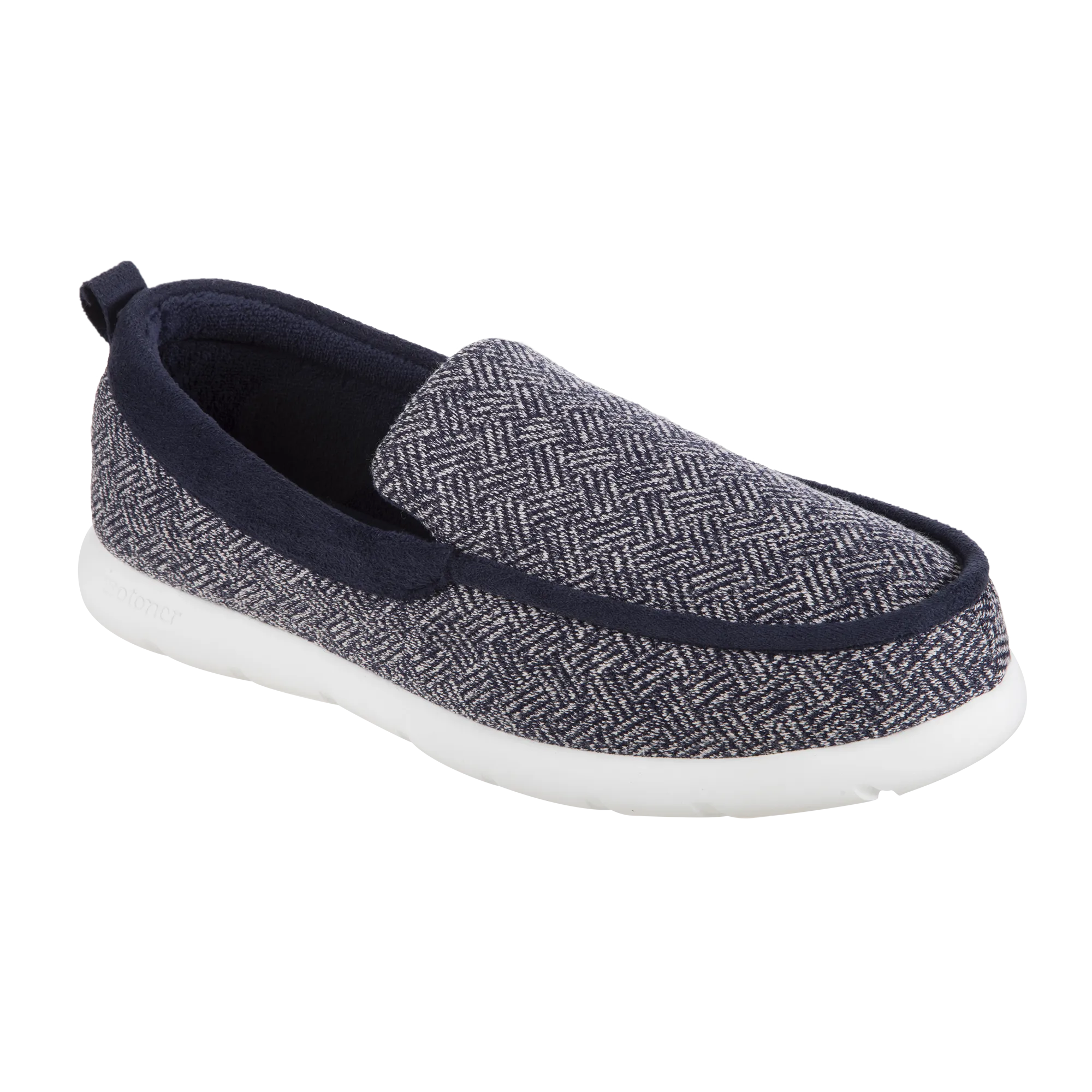 Heating Slippers Zenz Men's Hatch Knit Boater Moccasin