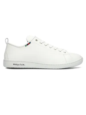 Narrow Shoes Casual Men's Miyata Leather Low Top Shoes,White