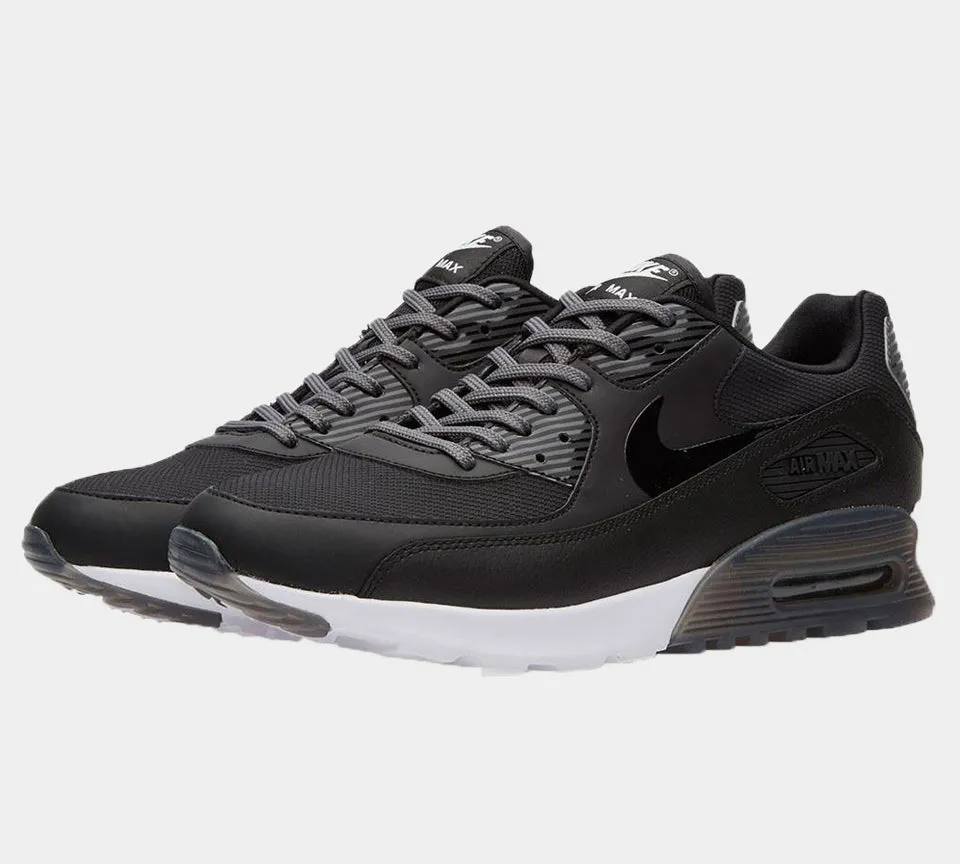 Nike Air Max 90 Ultra Essential 724981 007 Trainers Black/Dark Grey UK 4.5 Asics Gel Nimbus 18 Running Shoe Size 8