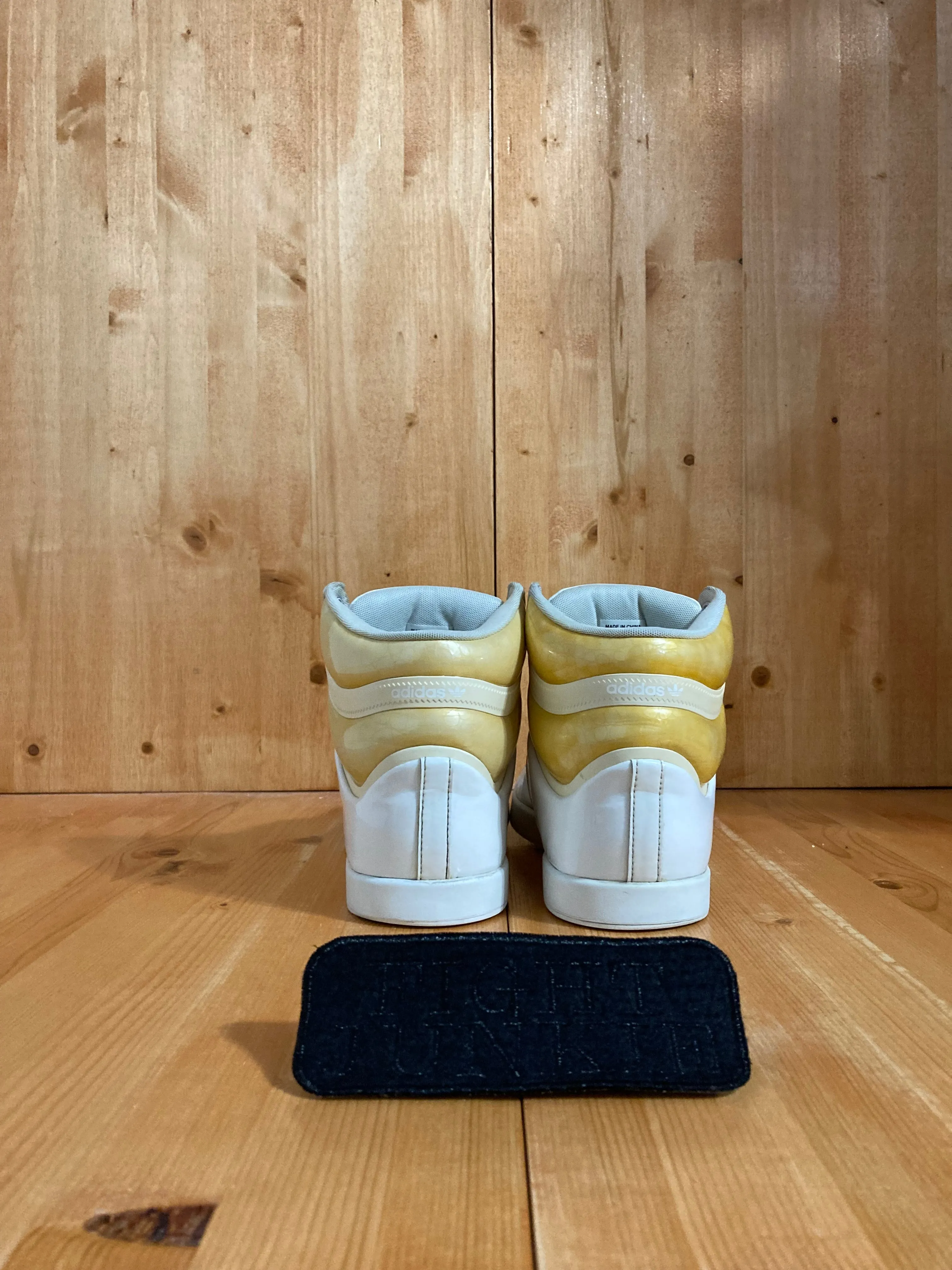 Adidas Super Shoe RARE! ADIDAS EA SPORTS X TOP TEN NEED FOR SPEED Mens Size 10.5 Shoes Sneakers White & Gold G21761