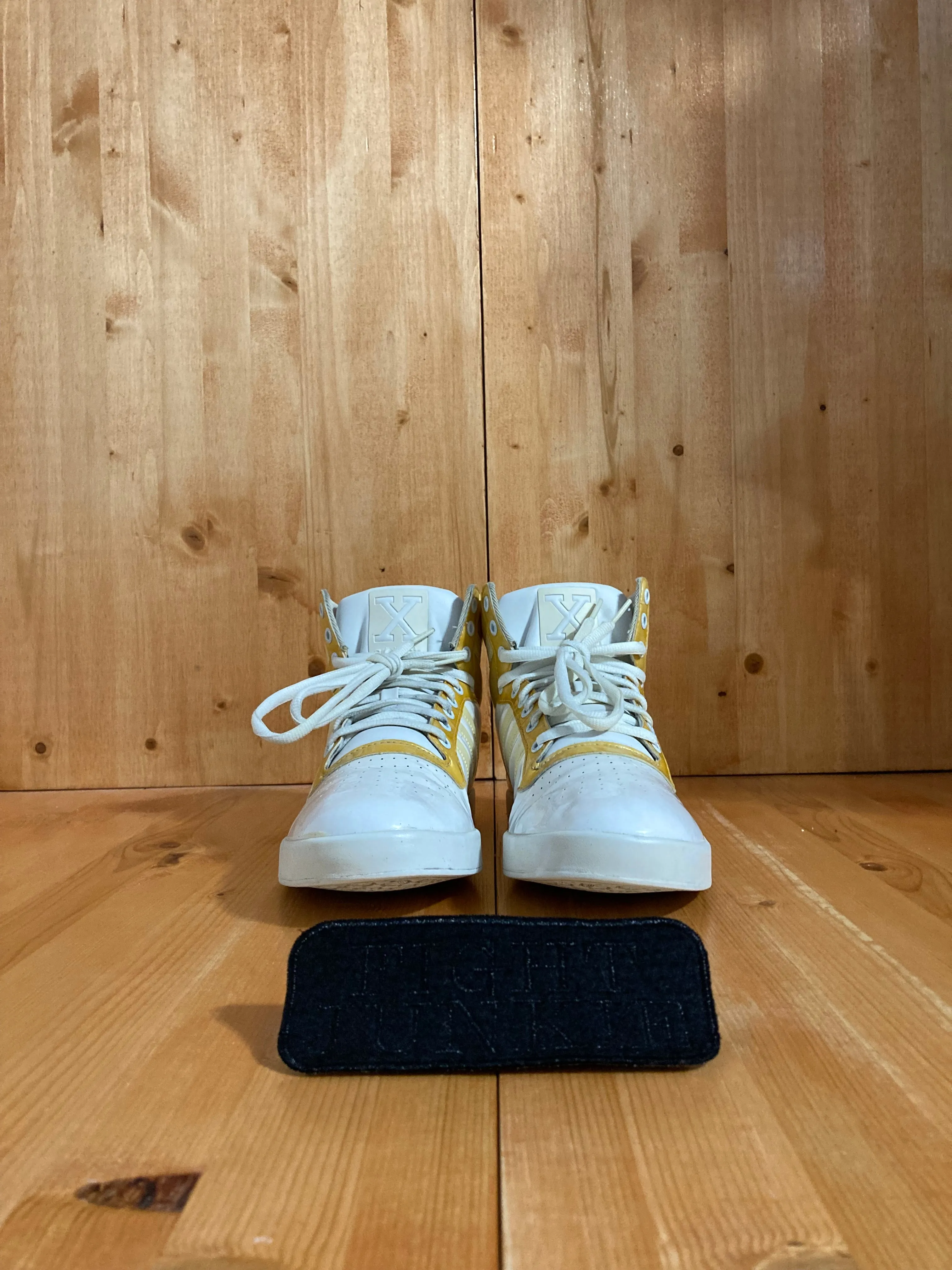 Youth Soccer Turf Shoes Adidas RARE! ADIDAS EA SPORTS X TOP TEN NEED FOR SPEED Mens Size 10.5 Shoes Sneakers White & Gold G21761