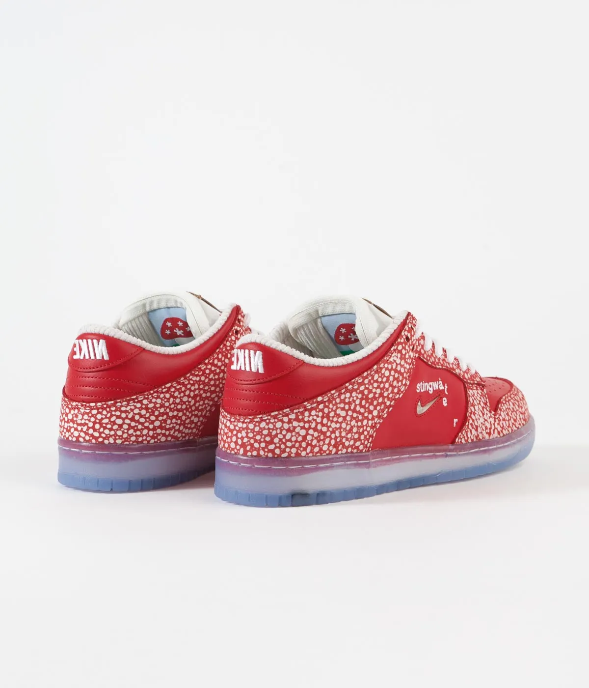 Nike SB x Stingwater Dunk Low OG Shoes - Chile Red / Clear - White - Sail Asics International Wrestling Shoes