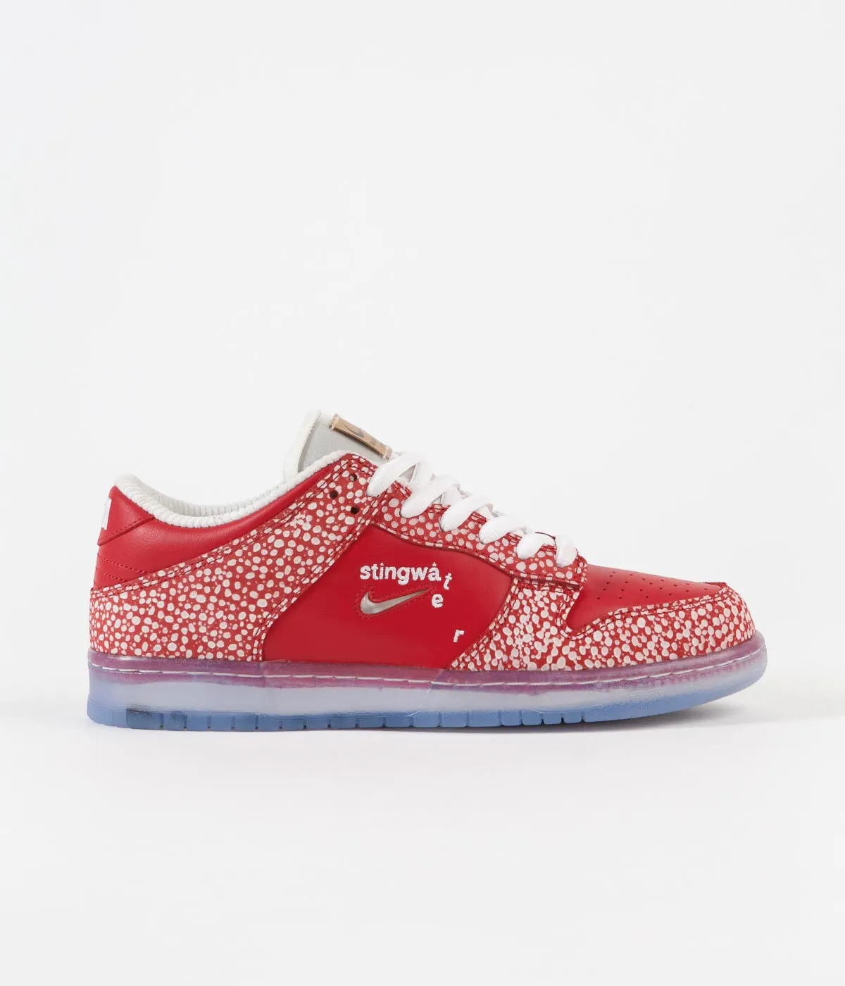 Asics Gel Course Glide Spikeless Golf Shoes Nike SB x Stingwater Dunk Low OG Shoes - Chile Red / Clear - White - Sail