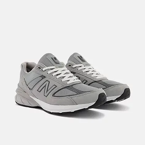 New Balance 990v5 Grey with Castlerock New Balance X Racer Utility