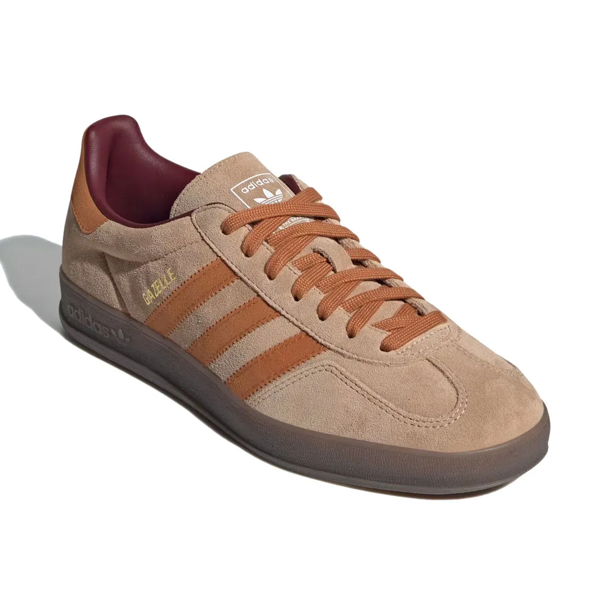 Artificial Grass Soccer Shoes Adidas adidas - GAZELLE INDOOR Warm Sandstone/Craft Ochre/Shadow RedJH5412