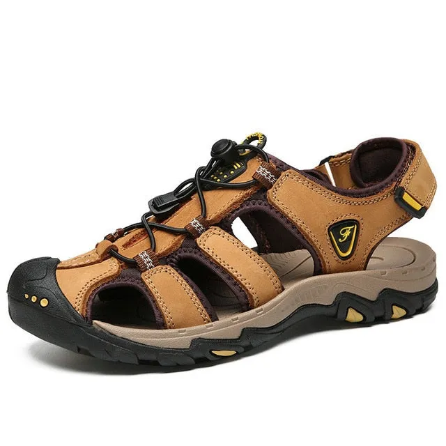 ZUNYU New Men Genuine Leather Men Roman Sandals Soft Fisherman Summer Casual Shoes Men Beach Sandalias Water Sneakers Size 38~48 Anthropologie Fisherman Sandals