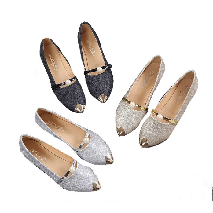 Fashionable Shoes For Flat Feet Women Spring autumn pointy flat-bottomed shoes