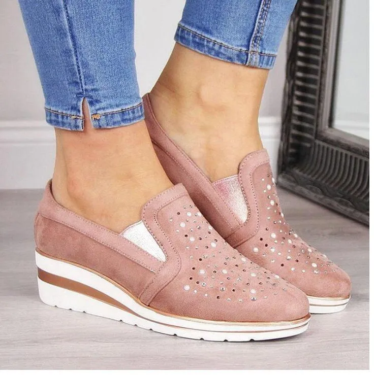 Flat Cotton Shoe Laces 2024 Women Breathable Slip-on Flat Shoes