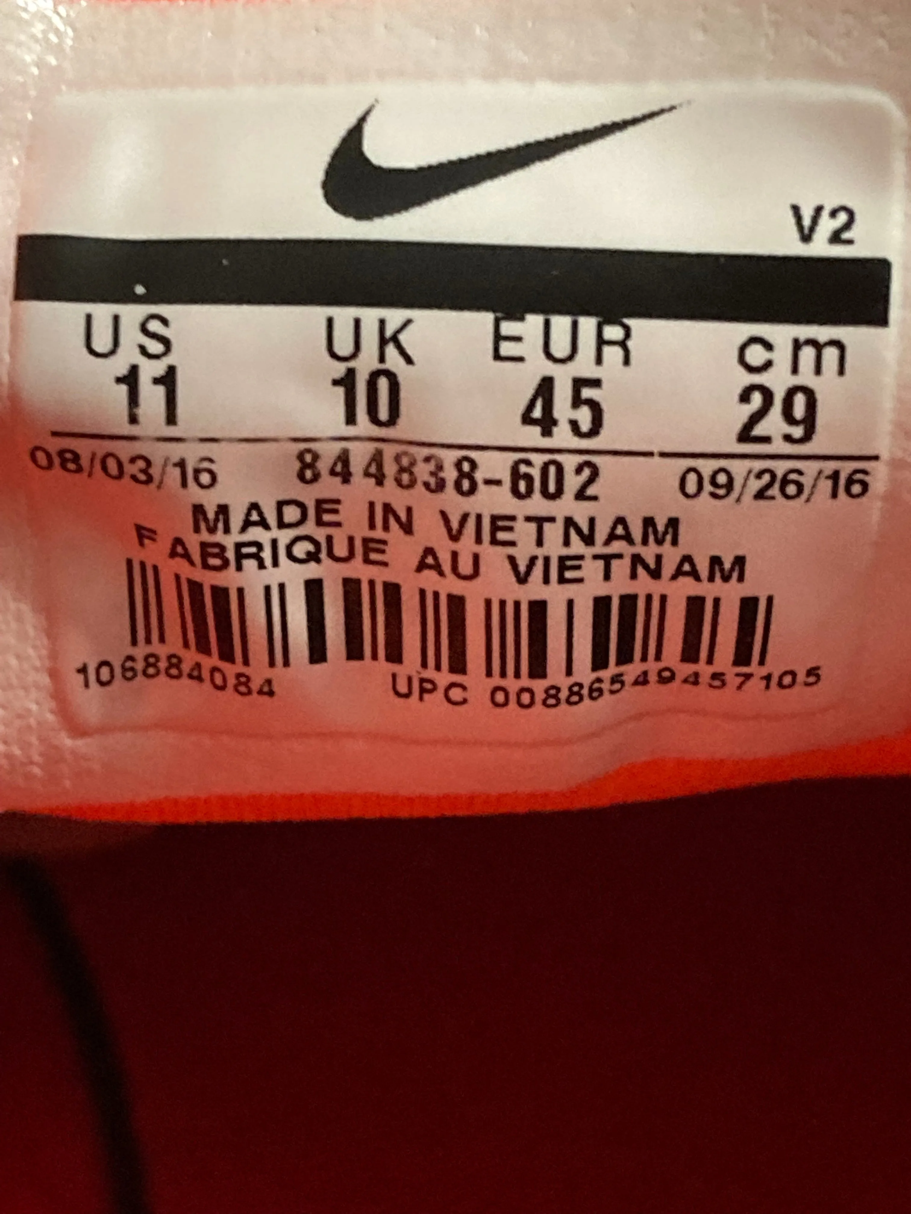 NIKE KAISHI 2.0 SE Mens Size 11 Running Training Shoes Sneakers Red 844838-602 Asics Urban Shoes