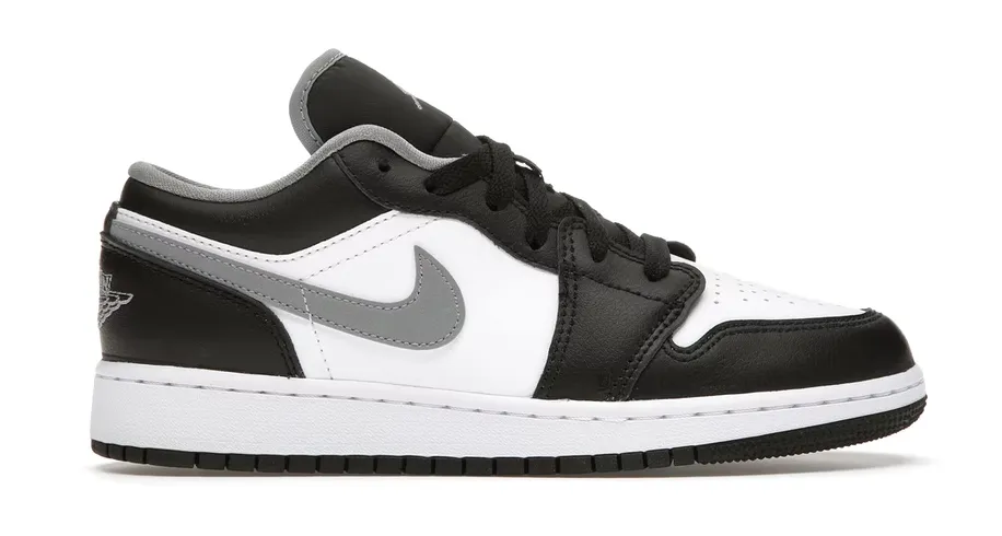 Asics Shoes For Badminton Jordan 1 Low Black White Grey (GS)