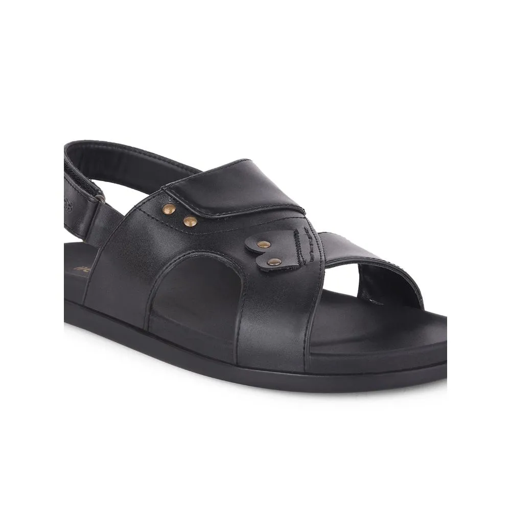 Big Sandals Healers Casual Black Sandal For Men DANVER-E By Liberty