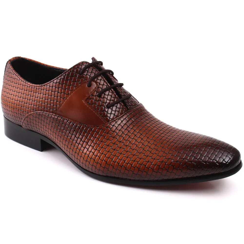 Best Race Shoes For Flat Feet Men ULAN Round Toe Dual Shade Closed Lace Textured Loafer Shoes