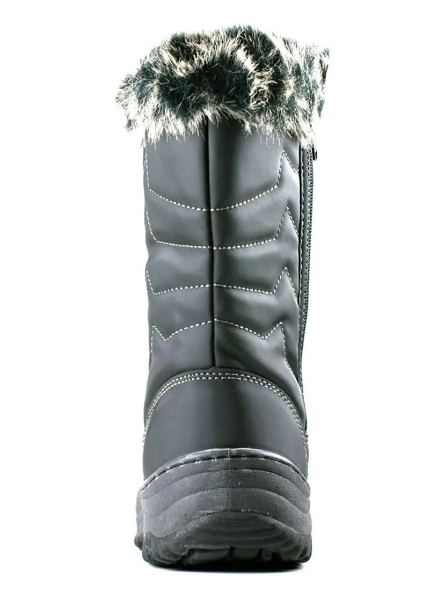 Fashion Waterproof Women Winter Boots Nonslip Warm Snow Boots Mid Calf Rubber Flat Lace Shoes Winter Shoes Wellies Waterproof Trail Walking Shoes