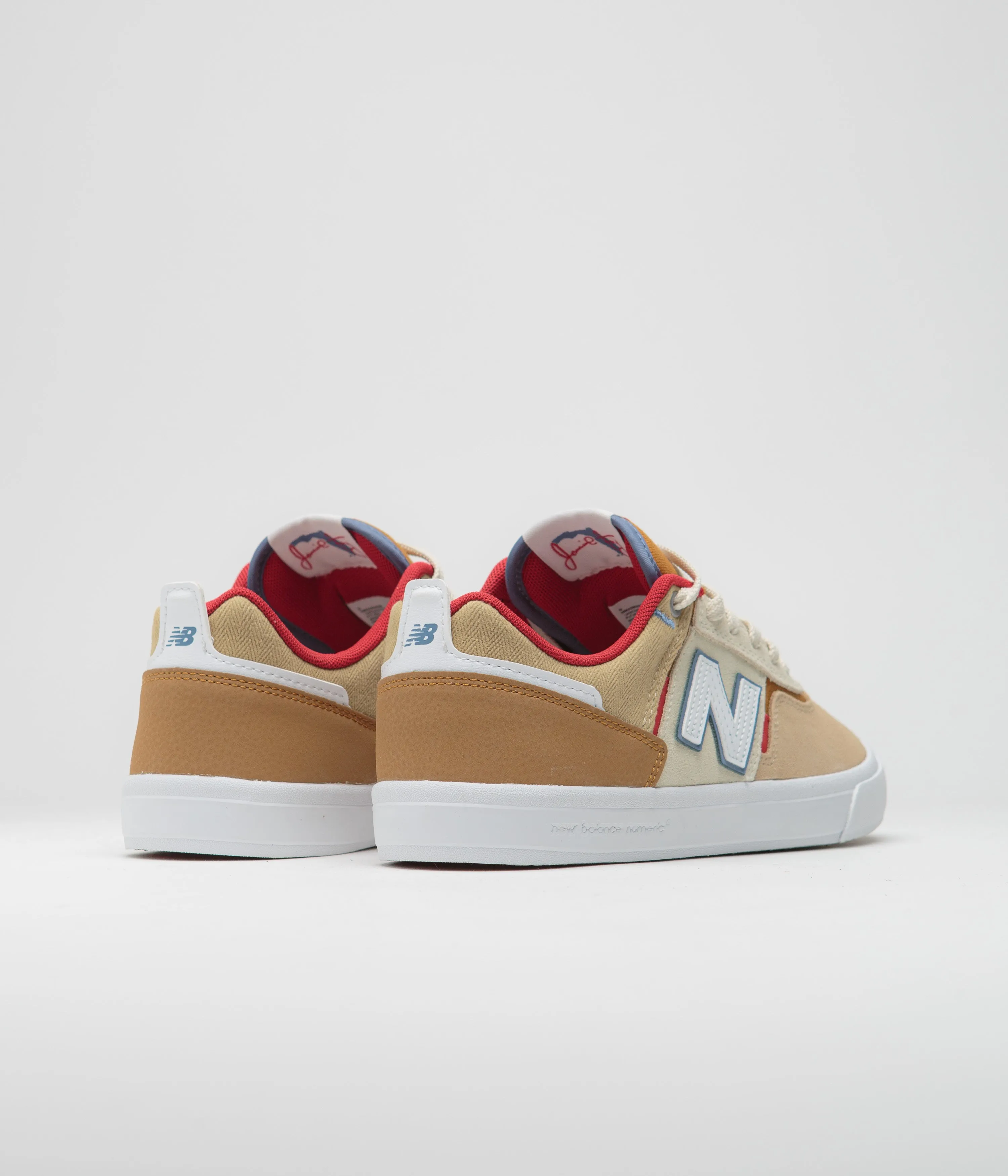 New Balance Numeric 306 Jamie Foy Shoes - Tan / Red New Balance Shoes Atlanta