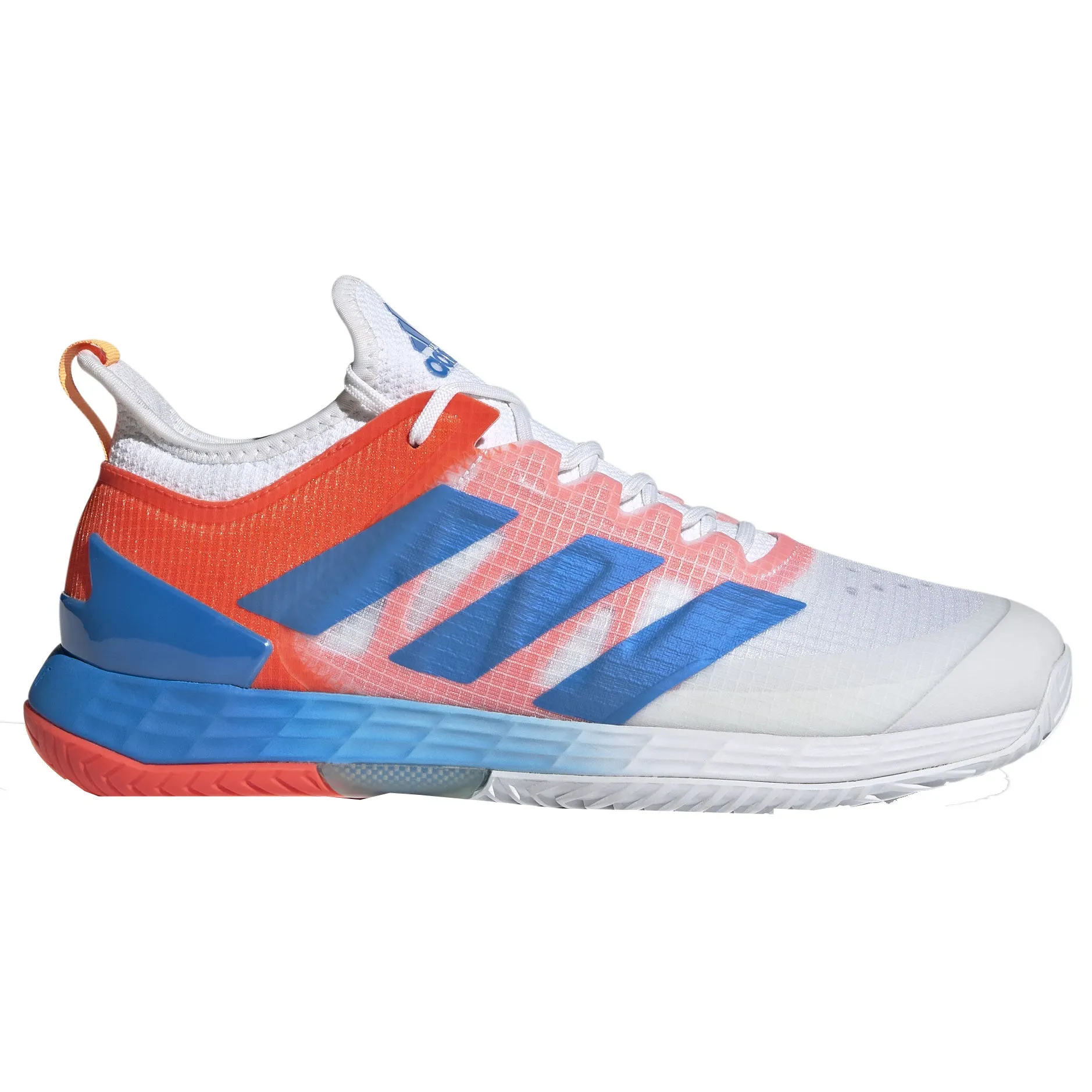 Adidas Adizero Ubersonic 4 White-Blue-Red Mens Tennis Shoes Adidas Anthony Edwards 1 Basketball Shoes