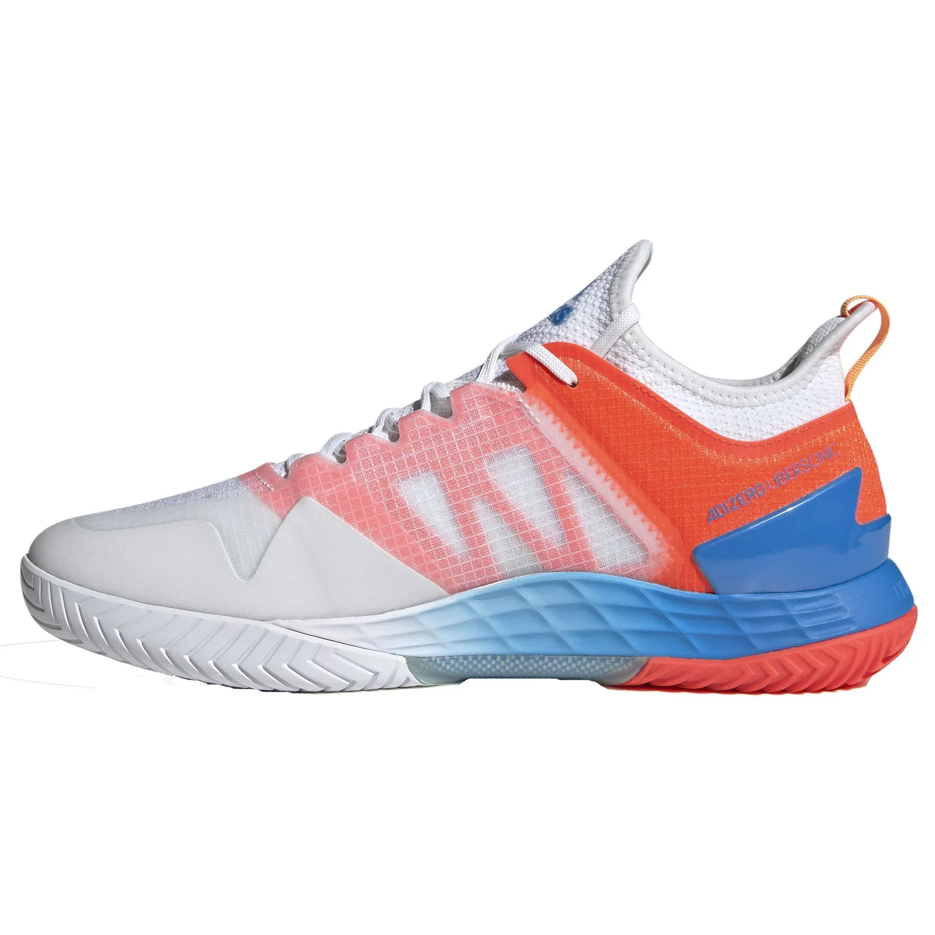 Adidas See Through Shoes Adidas Adizero Ubersonic 4 White-Blue-Red Mens Tennis Shoes