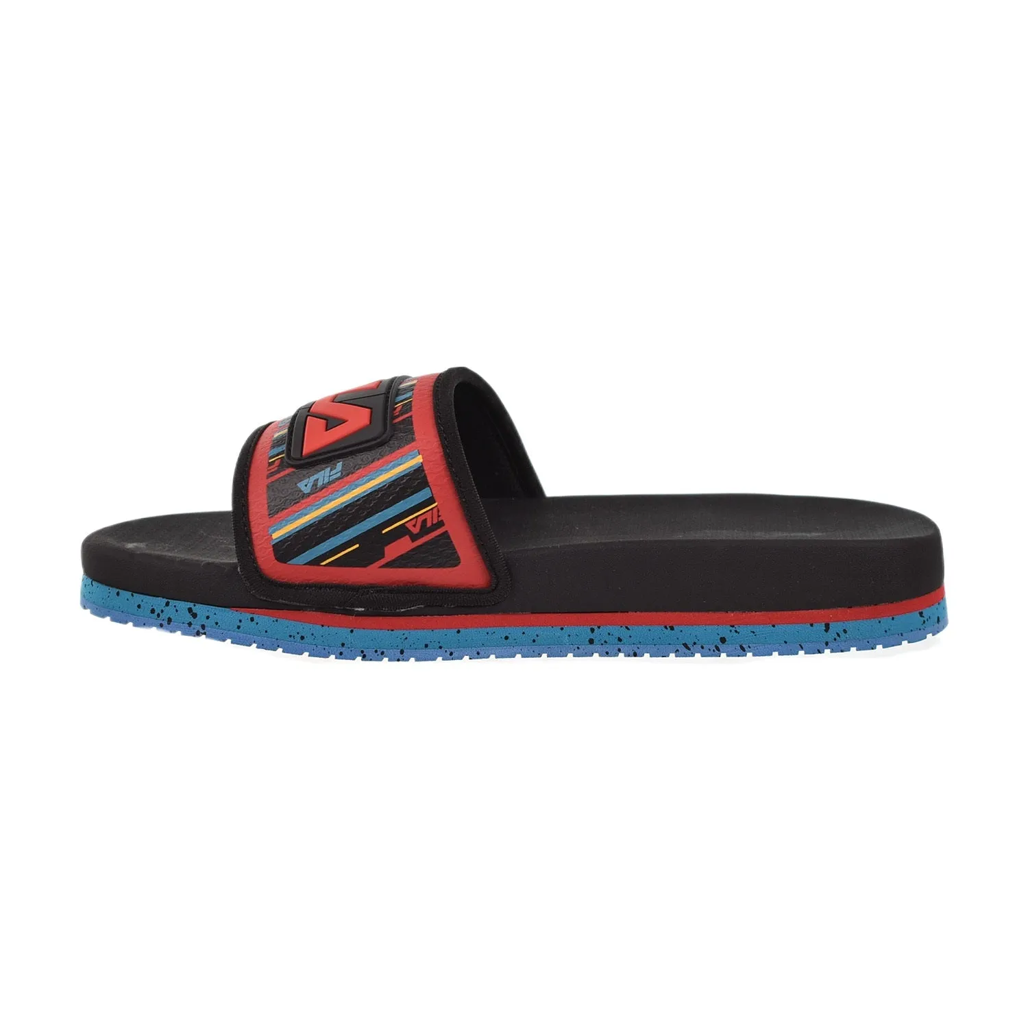 Bulk Slippers For Wedding Fila Lunar Men's Slide Sandals Black-Capri Breeze-Fila Red
