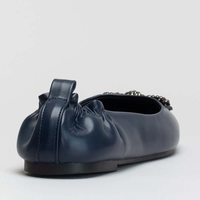 Football Shoes Flats FLAT WITH ELASTICATED TOPLINE AND TRIM DETAIL