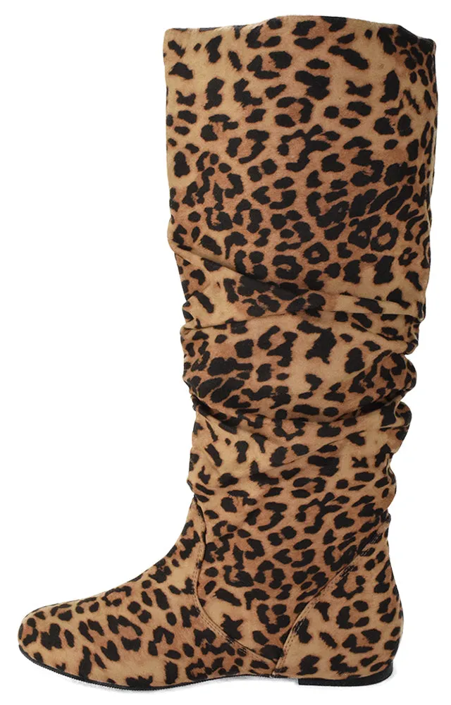 Wedding Shoe Flats ZULUU-S Cheetah Soda