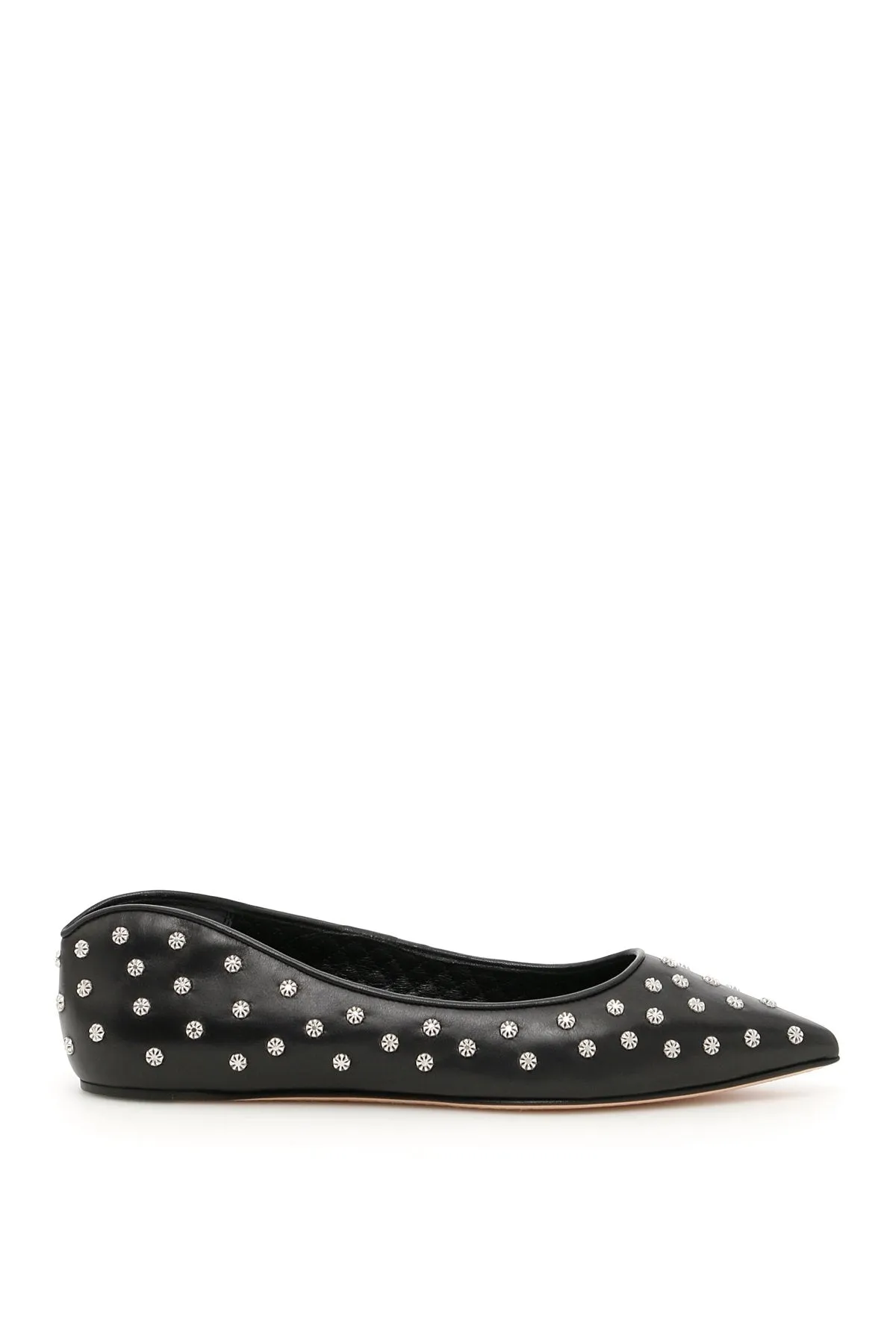 Alexander McQueen Studded Ballerinas Buckle Flat Shoes