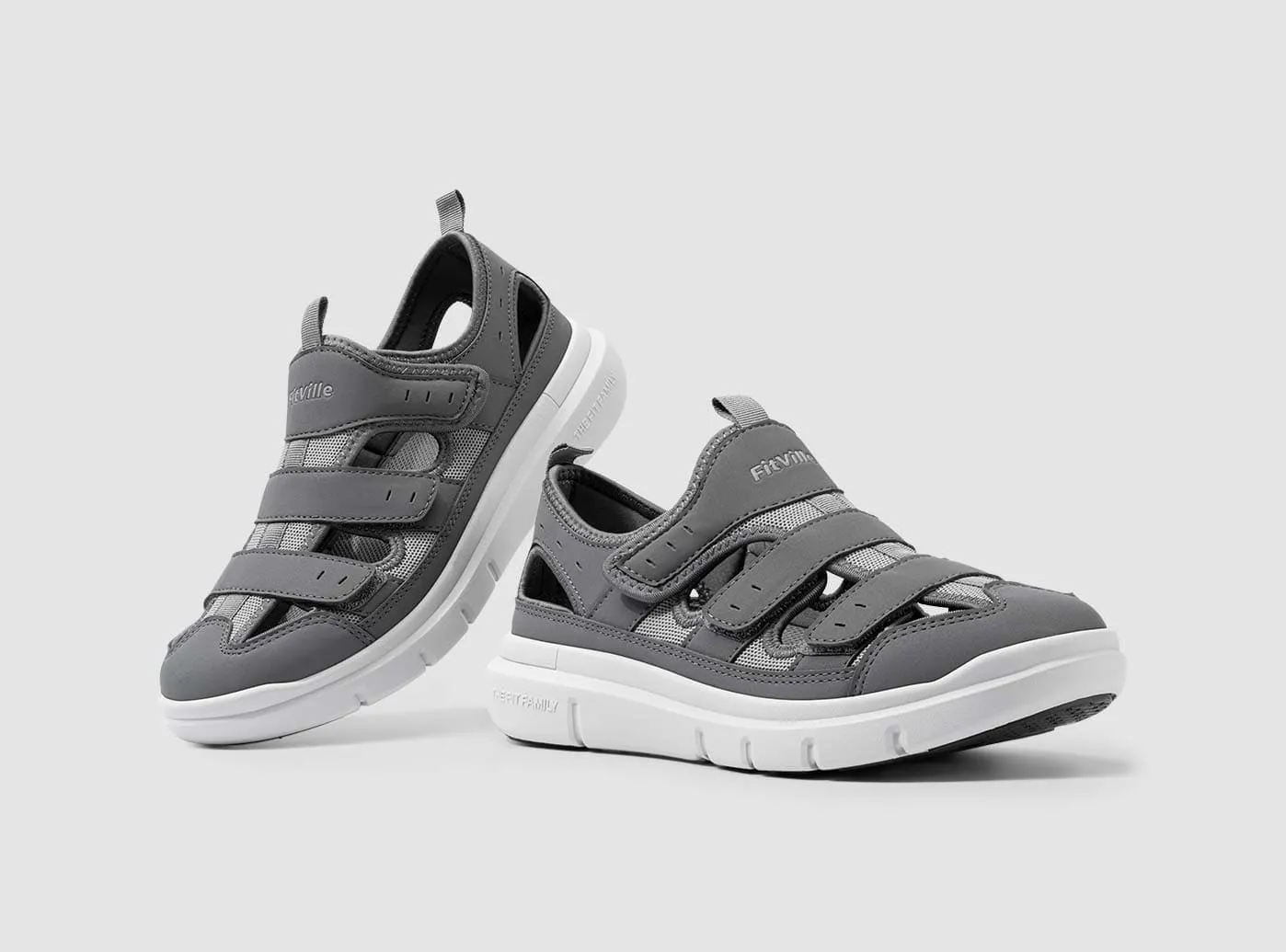 FitVille Men's EasyTop Recovery Sandal V4 Best Sandals Resort