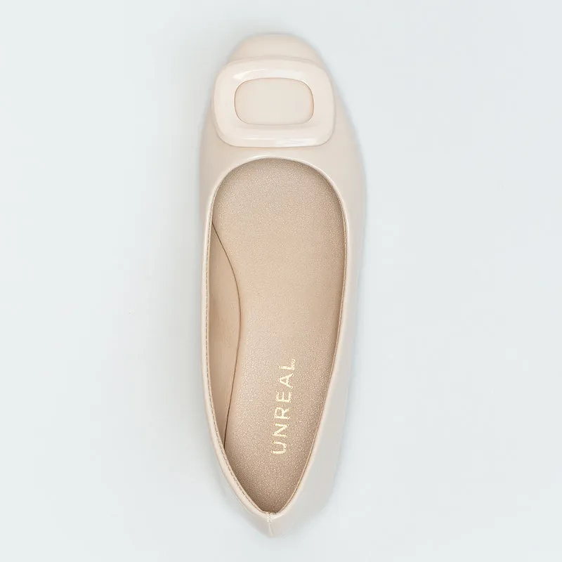 Pump with Trim Detail _ 161188 Rhinestone Flat Shoes