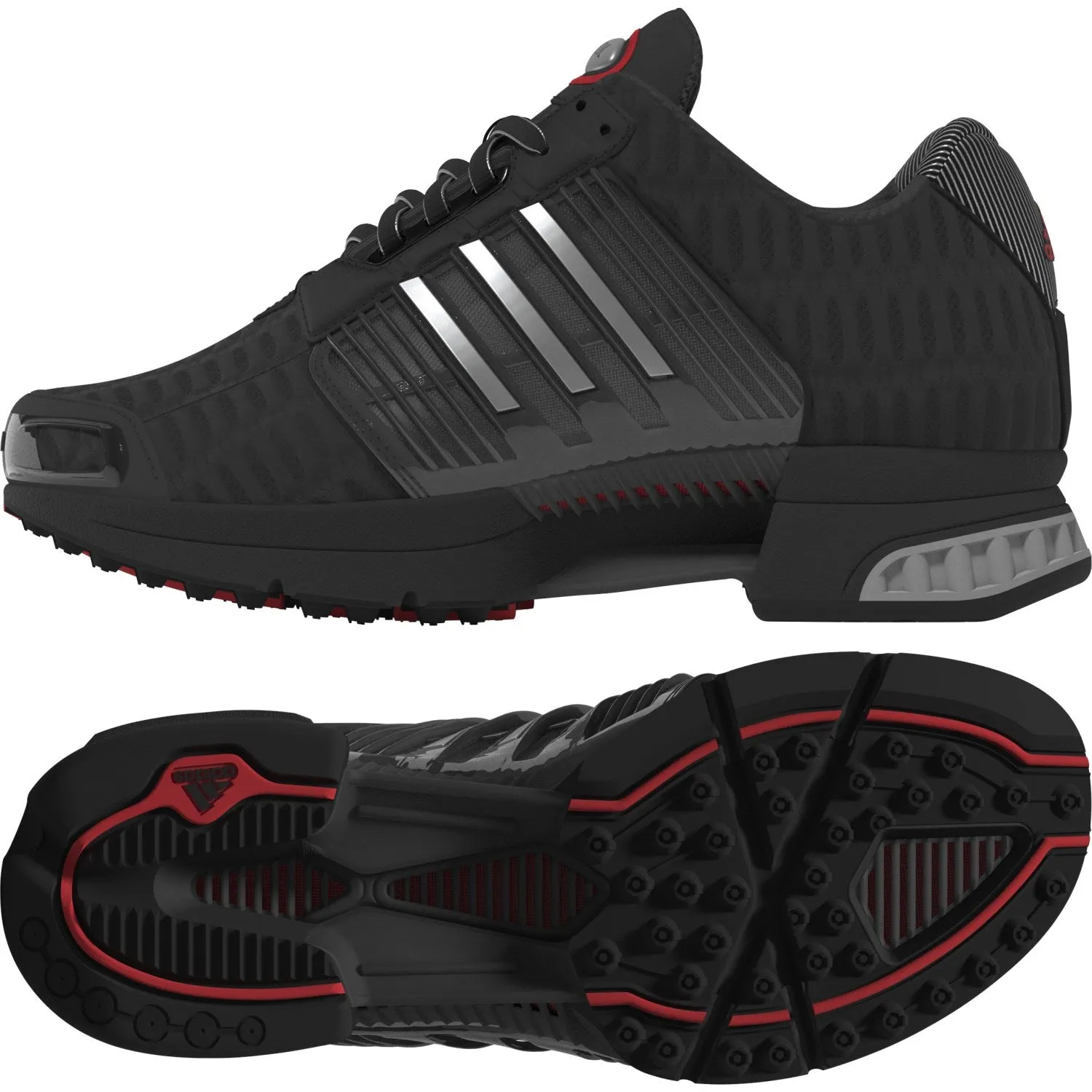 adidas Originals Core Black/Matte Silver/Red Climacool 1 J Sneakers Adidas Originals Gazelle Indoor Casual Shoes