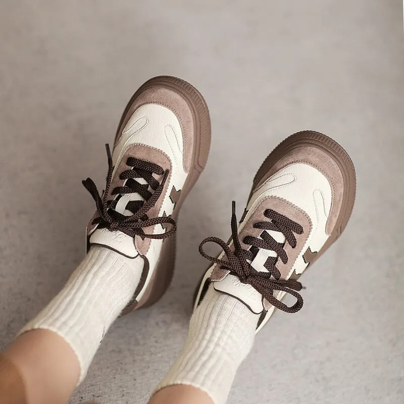Women Autumn Fashion Leather Flat Casual Shoes Women Flat Office Shoes