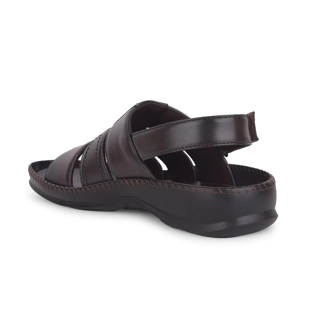 Summer Dress And Sandals Healers Brown Casual Sandal For Men STARC-1E By Liberty