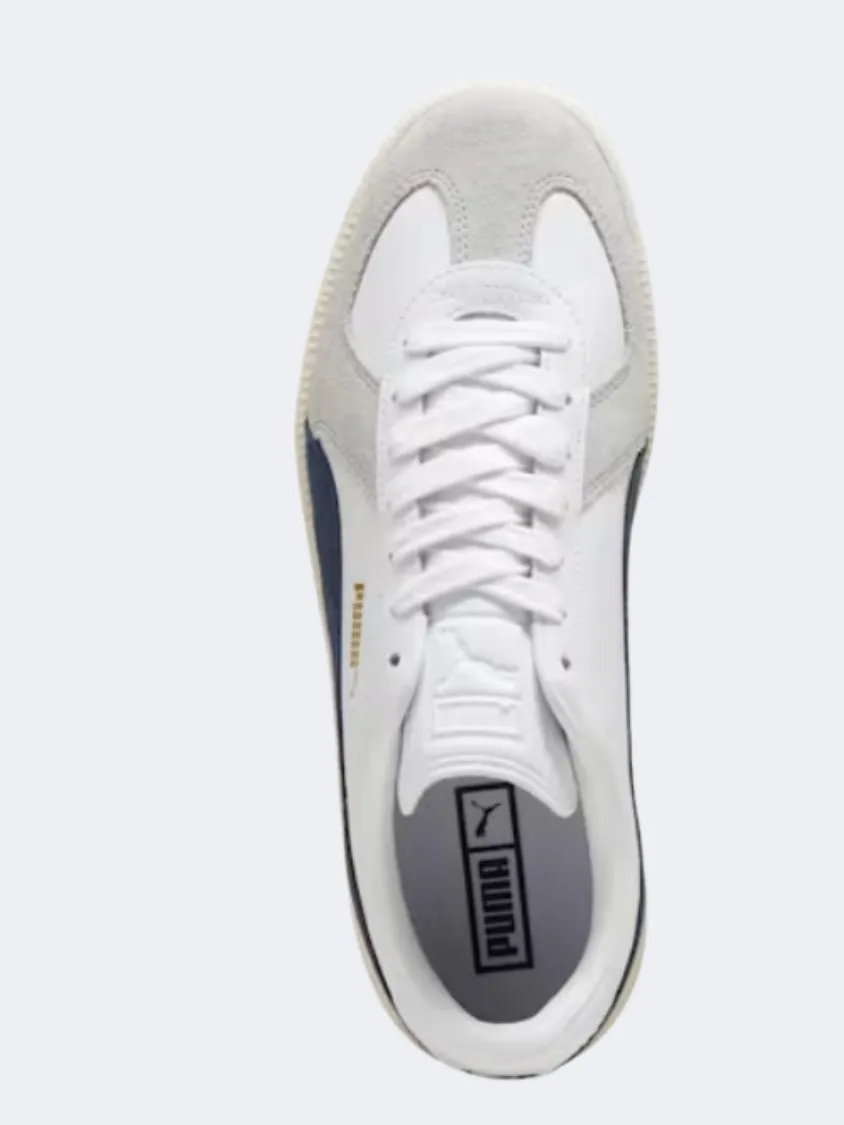 Asics Solution Speed Tennis Shoes Puma Army Trainer Men Lifestyle Shoes White/Grey/Navy