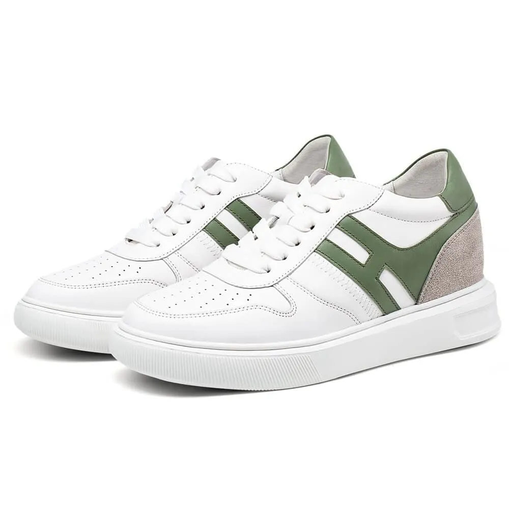 6 CM / 2.36 Inches CMR CHAMARIPA Height Increasing Shoes- Women's White Casual Sneakers - Elevate Your Style with 2.36-Inch Height Increase Common Projects Sneakers