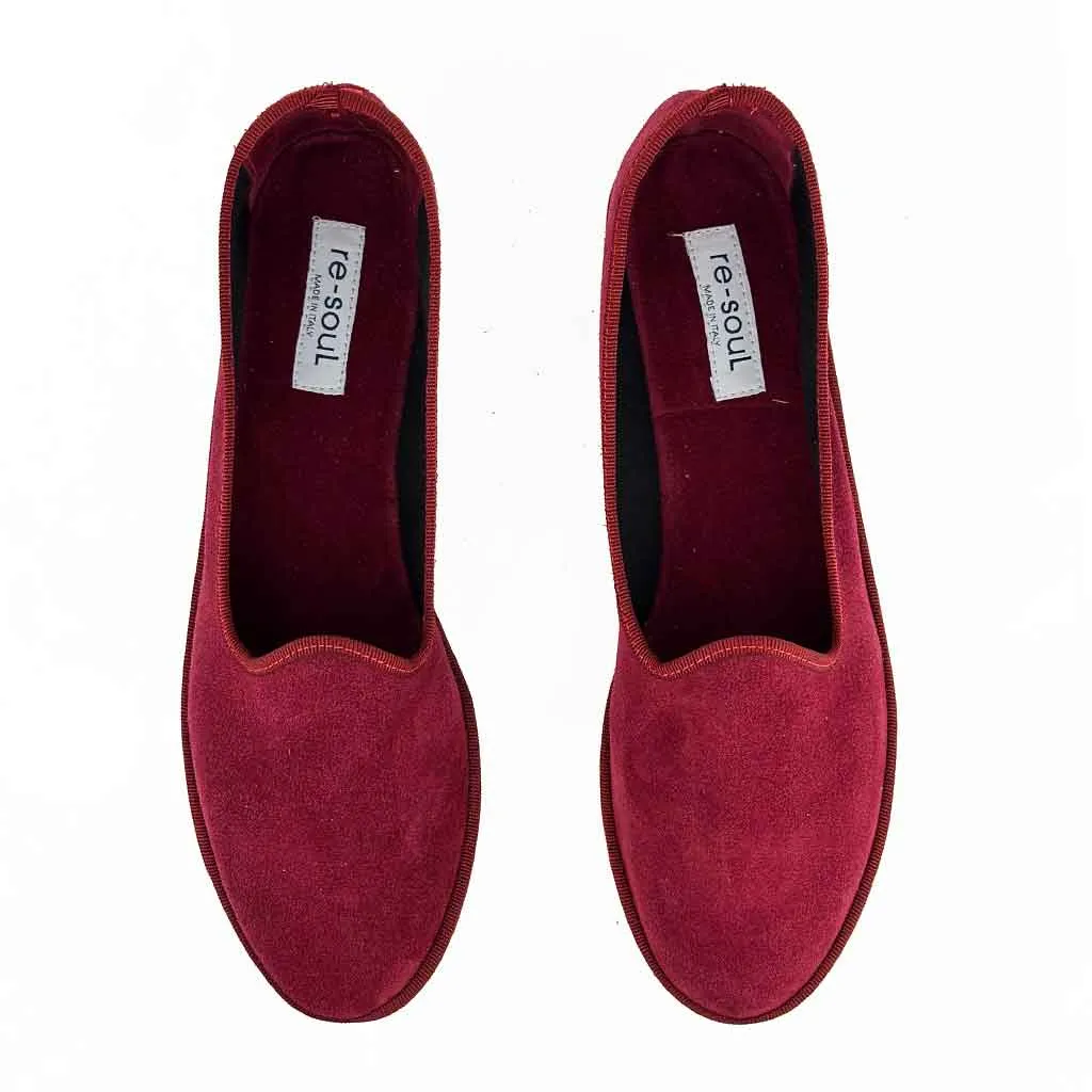 Flat Shoe Dancing Friualana Slipper - Wine