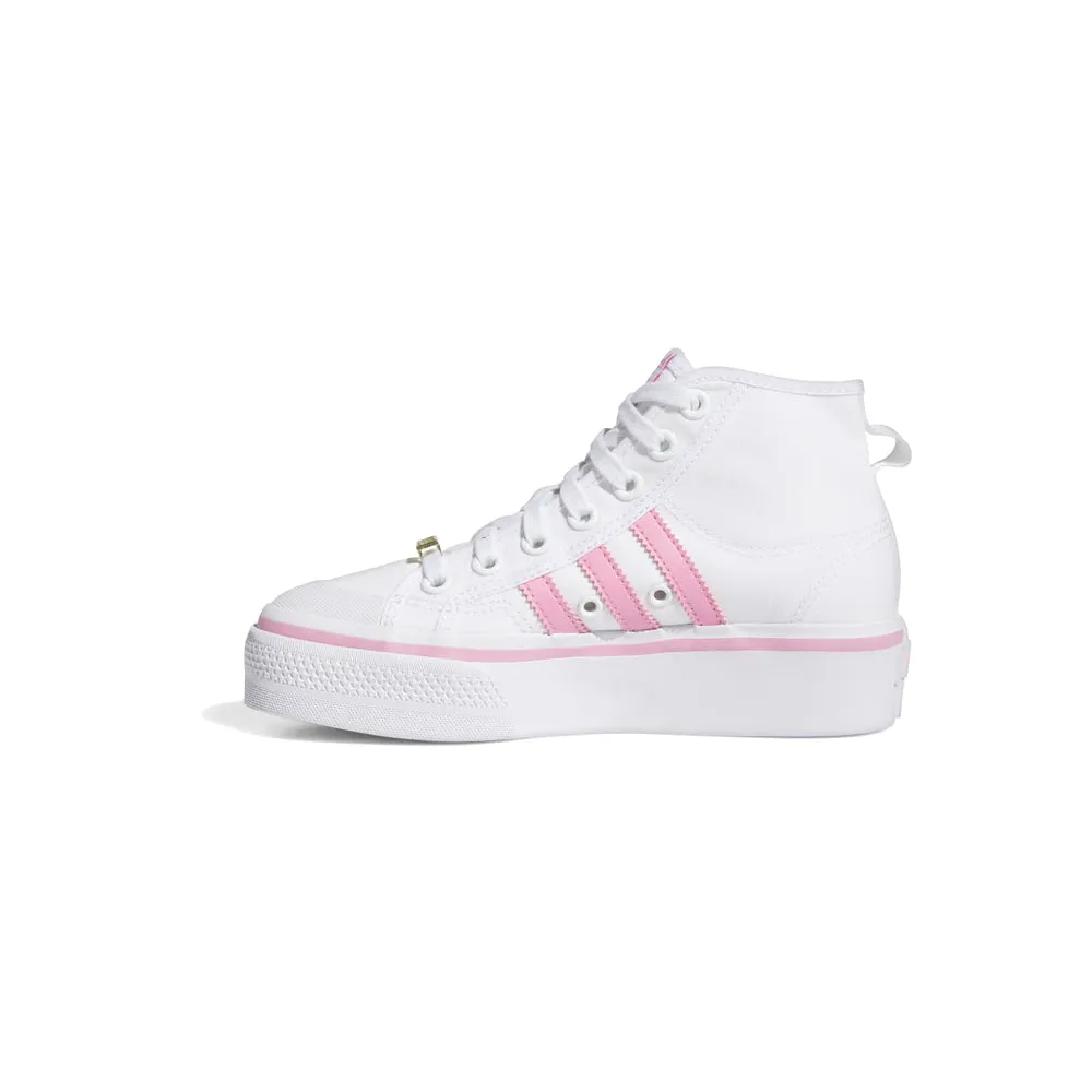 Hello Kitty Shoes Adidas Nizza High Top Platform Lace Up Sneakers(Big Kids)