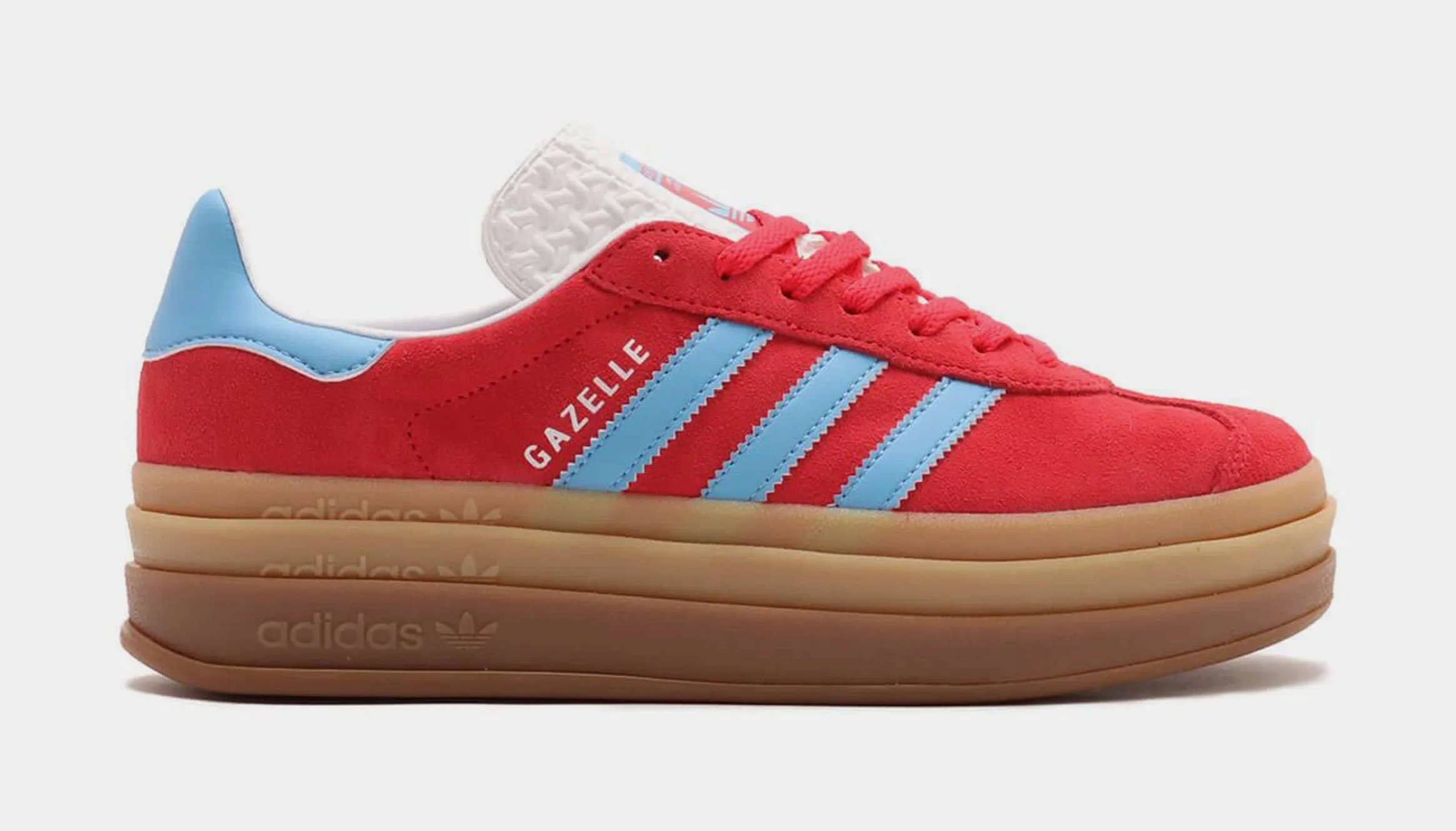 Gazelle Bold Womens Lifestyle Shoes (Red/Blue/White) Adidas Reconstructed Shoes