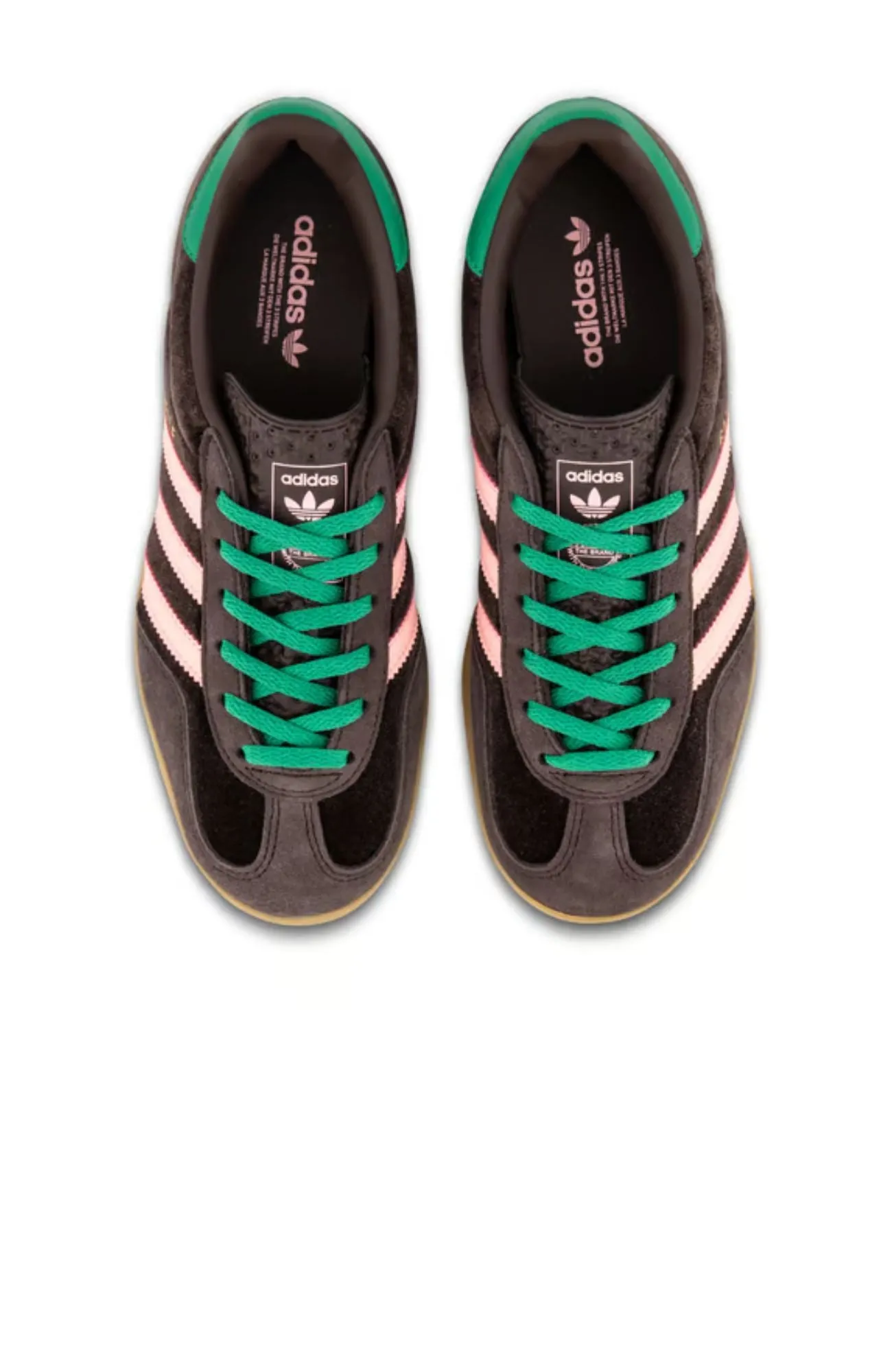 Adidas Shoes Size 8 Gazelle Indoor W Dark Brown Glow Pink Court Green