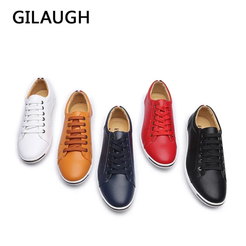 GILAUGH Brand New Classic Style Men Casual Shoes, Fashion Simple Designer Men Shoes, Plus Size Light Comfortable Flats Country Club Casuals Golf Shoes