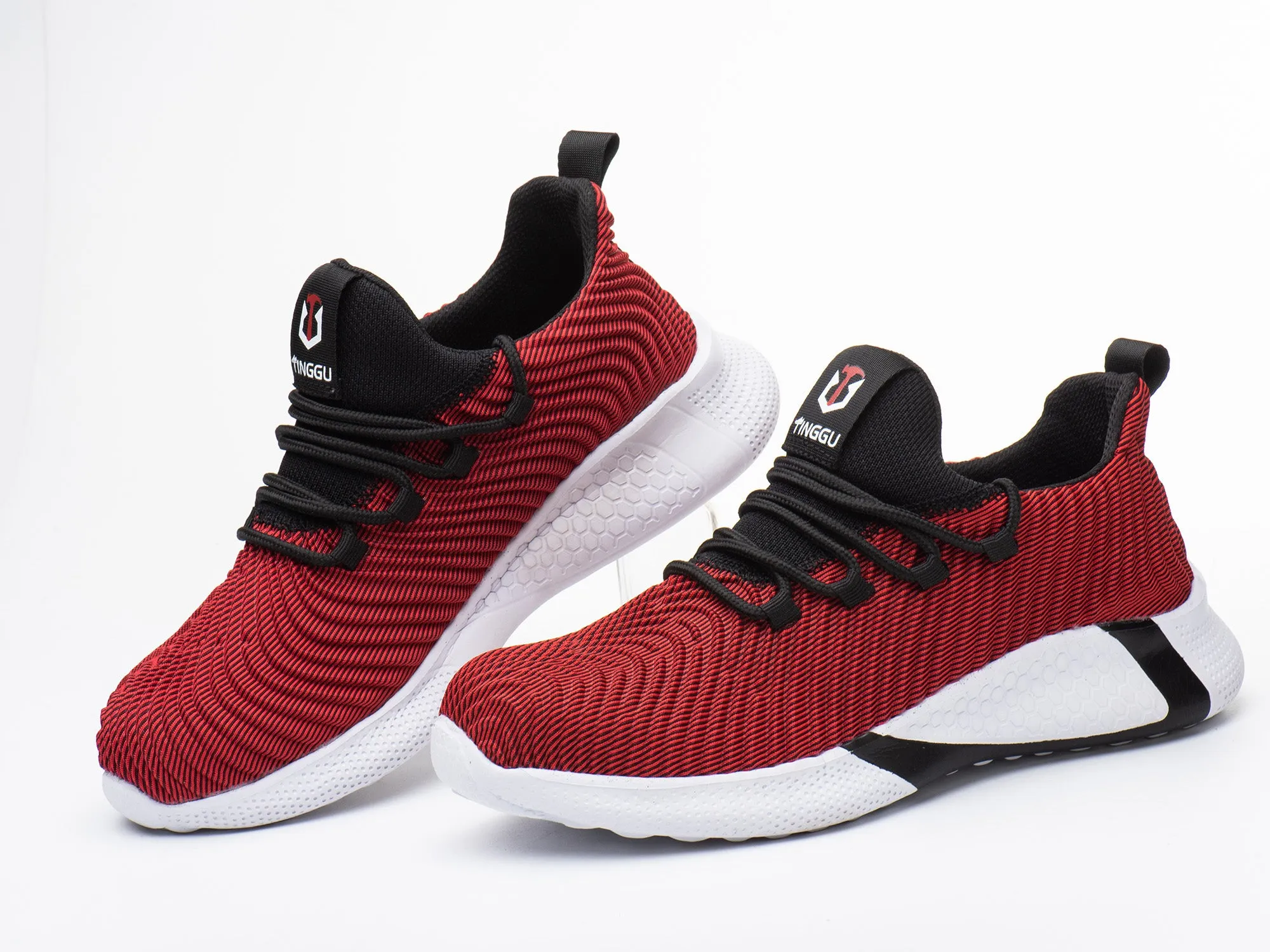 Lightweight Steel Toe Safety Shoes for Men Industrial & Construction Sneakers Stab resistant Work Shoes Non Slip Outdoor Hiking Shoes Stealth Rubber Hiking Shoes