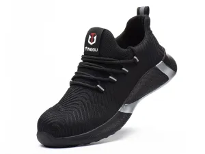 Lightweight Steel Toe Safety Shoes for Men Industrial & Construction Sneakers Stab resistant Work Shoes Non Slip Outdoor Hiking Shoes Best Hiking Shoes For Plantar Fasciitis 2015