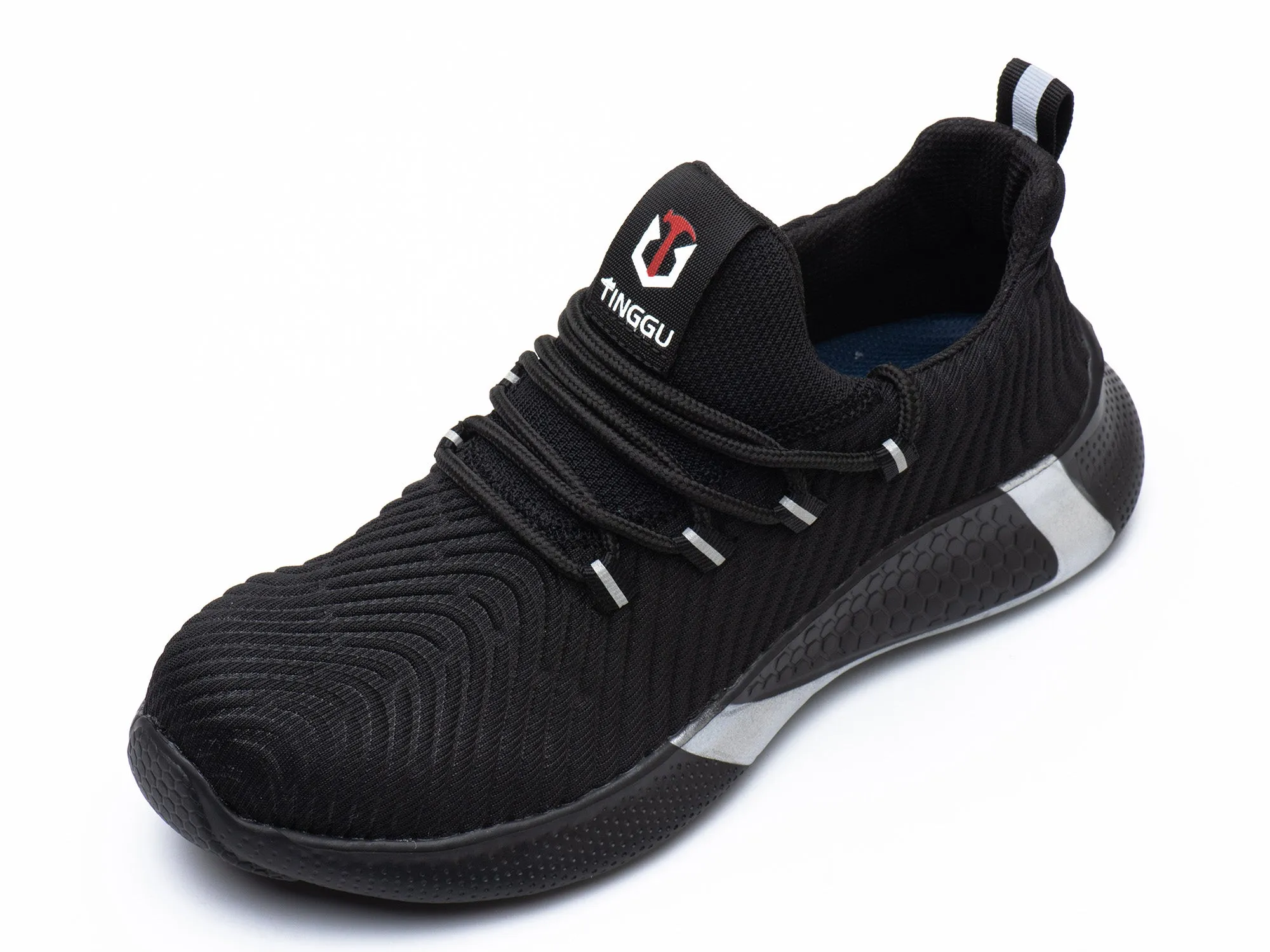 Lightweight Steel Toe Safety Shoes for Men Industrial & Construction Sneakers Stab resistant Work Shoes Non Slip Outdoor Hiking Shoes Pioneer Aero Hiking Shoes