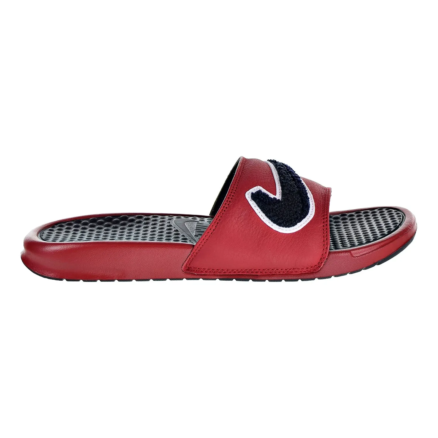 Nike Benassi JDI Chenille Men's Slide Gym Red/Obsidian/White Beach Slides