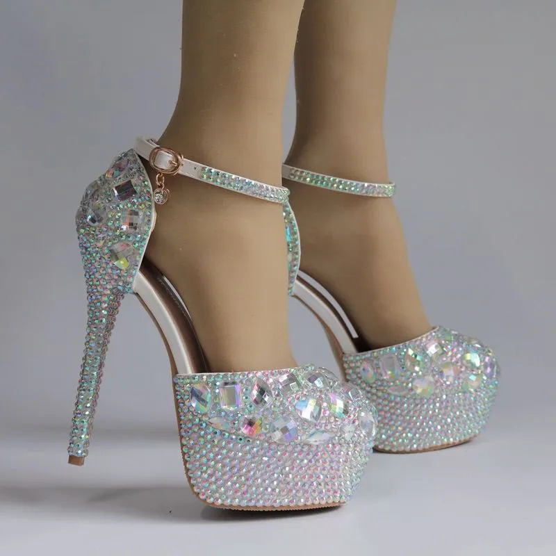 Best Shoe Waterproofer Spray Wonen Pumps Fashion Office Shoes Waterproof platform Hollow Round Toe Thin Heels 14CM High Heels Shoes Women&#39;s Wedding Shoes