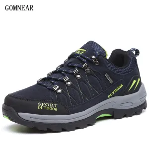 GOMNEAR New Arrival Big Size Men's HIking Shoes Male Outdoor Antiskid Breathable Trekking Hunting Tourism Mountain Sneakers Trailcross Lt Mountain Bike And Hiking Shoes