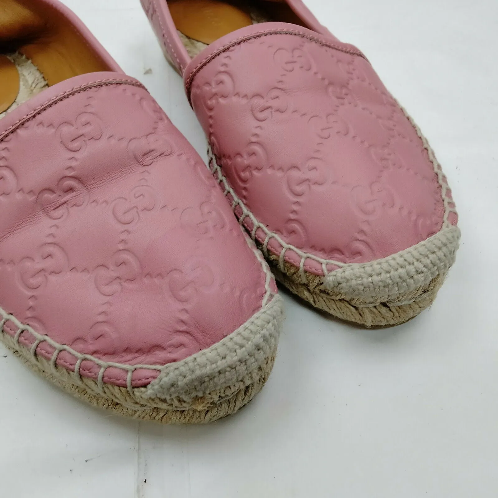 Flat Jelly Shoes Gucci Flat Shoes Women Pinks Leather (calf)