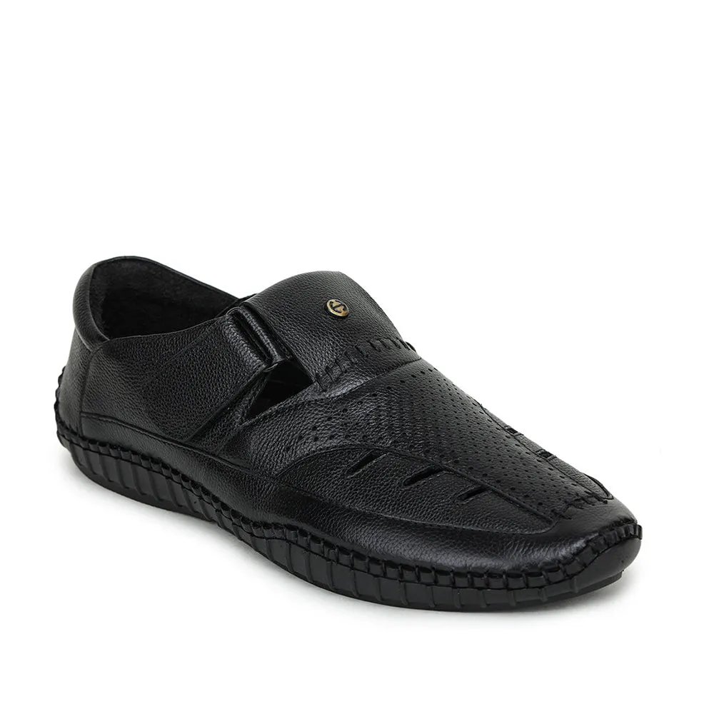 Casual Dress Sandals Healers Brown Casual Buckle Sandal For Men JPL-205 By Liberty