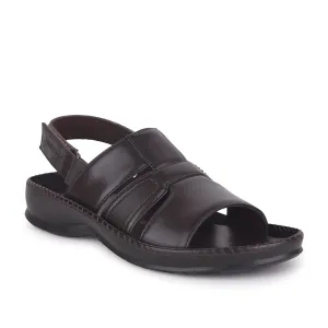 Sandals With Straps On The Back Healers Brown Casual Sandal For Men STARC-1E By Liberty