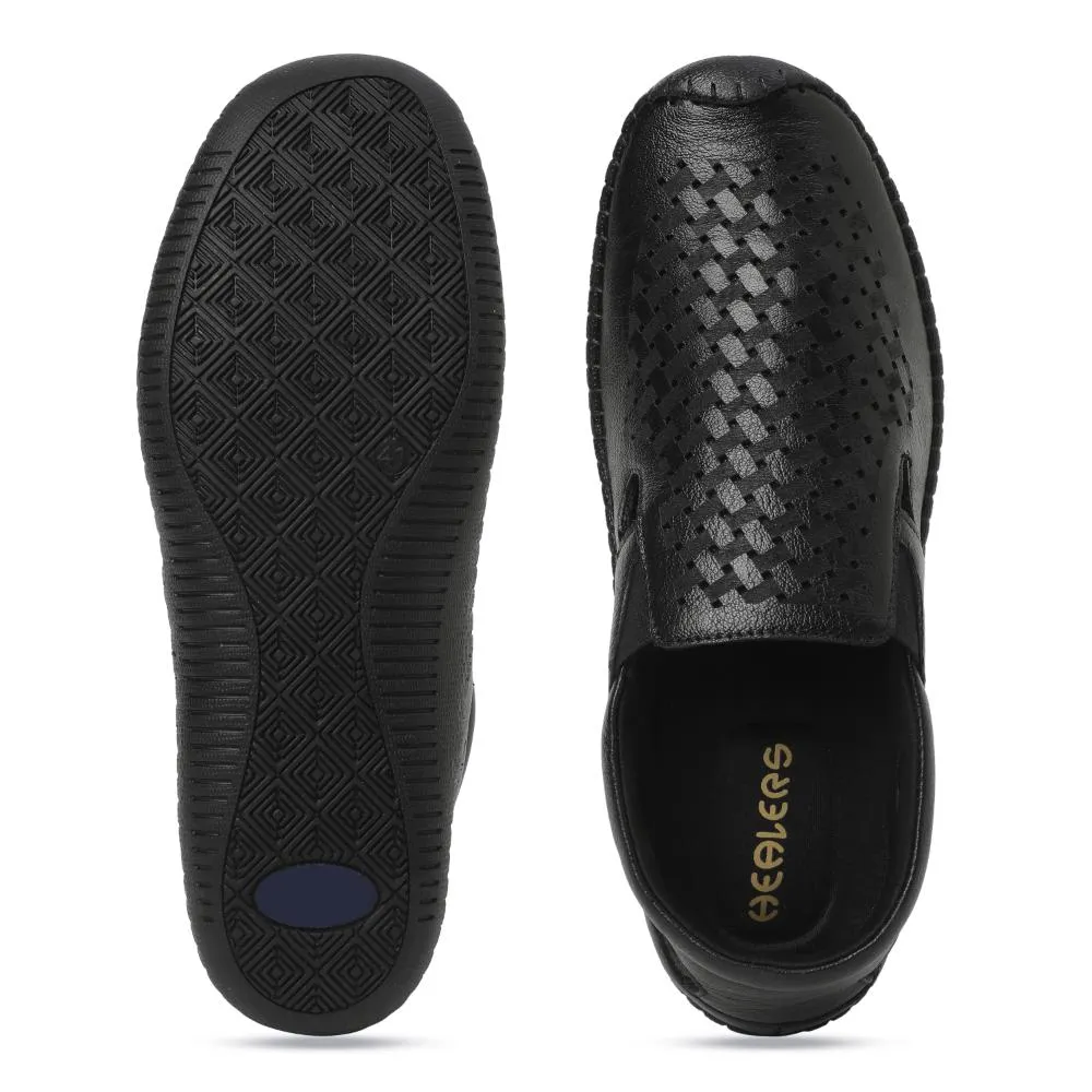 Sandals St Lucia La Toc Healers By Liberty OSL-55 Casual Sandal For Mens (Black)